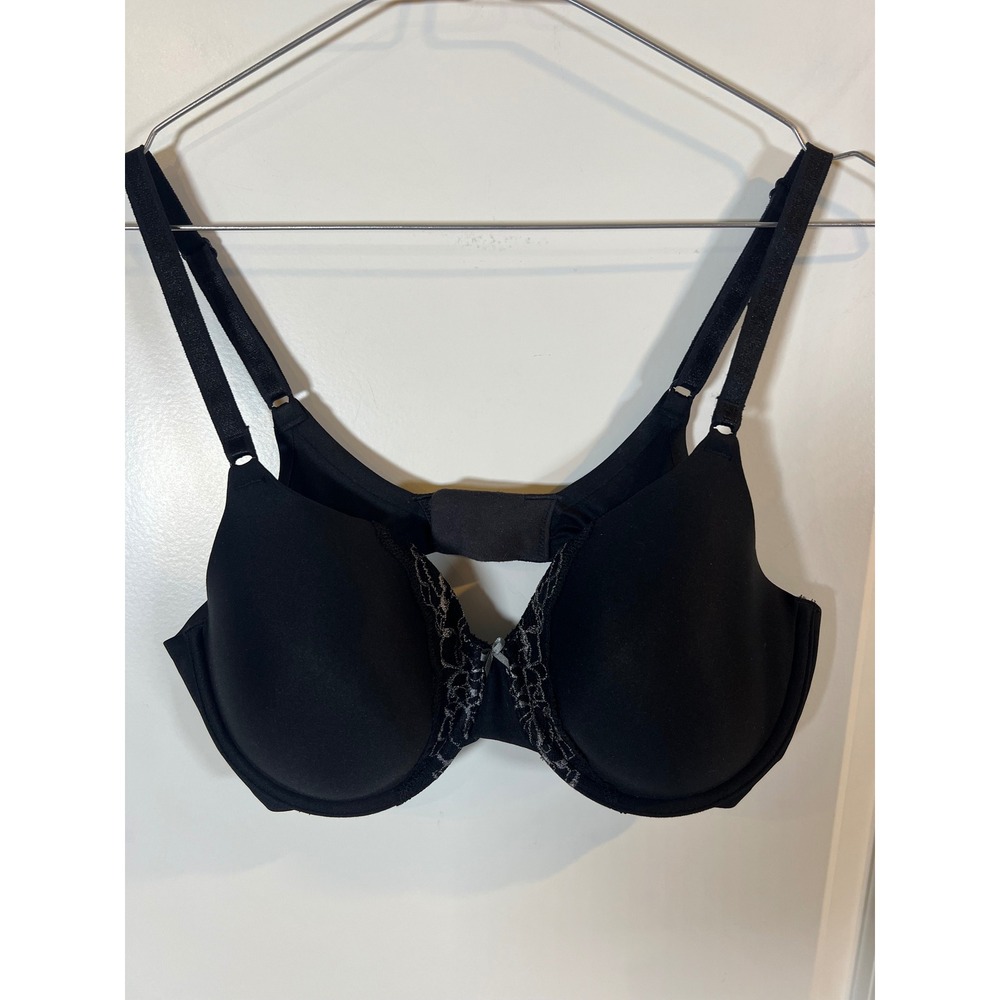 Olga Womens Bra Underwire Lace Trim Black 36C